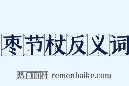 枣节杖反义词是什么意思的图片